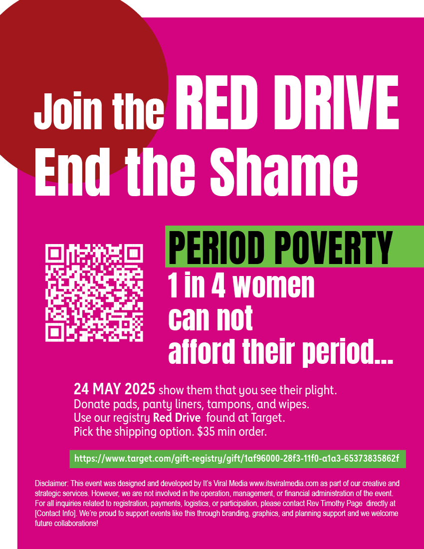 The Red Drove because 1 in 4 women can not afford their period...